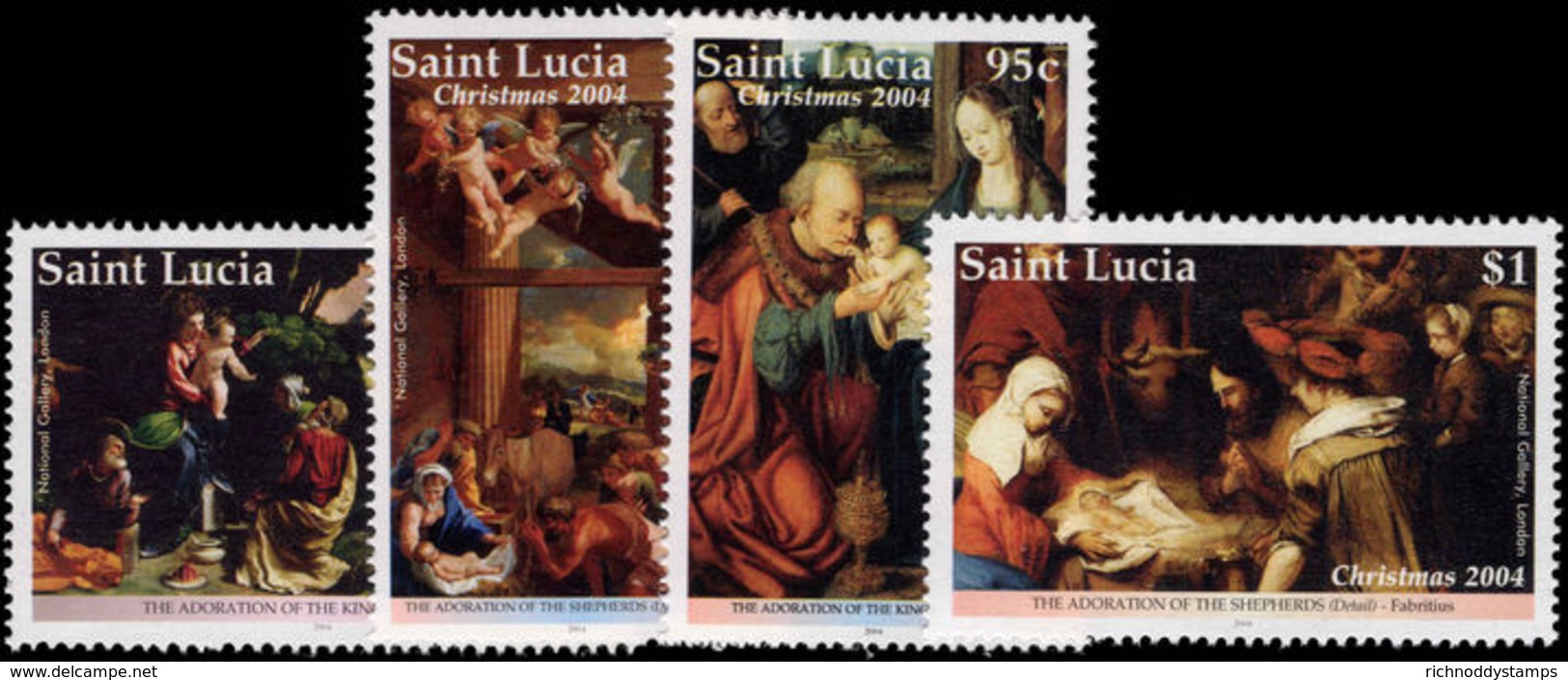 St Lucia 2004 Christmas Unmounted Mint. - St.Lucia (1979-...)