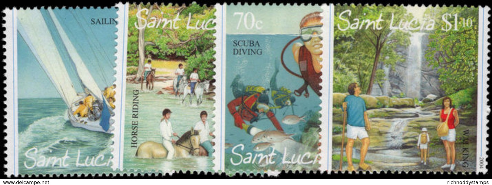 St Lucia 2004 Tourism Unmounted Mint. - St.Lucia (1979-...)