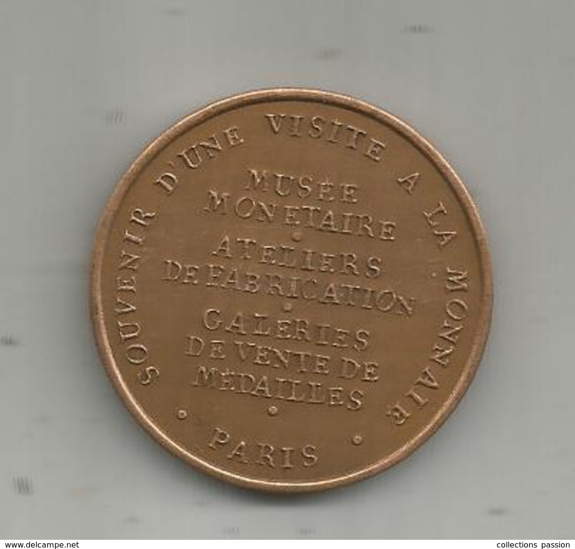 Médaille , Monnaie De Paris , Fondeurs D'or Et D'argent,1830,  Souvenir De Visite ,  2 Scans - Zonder Datum