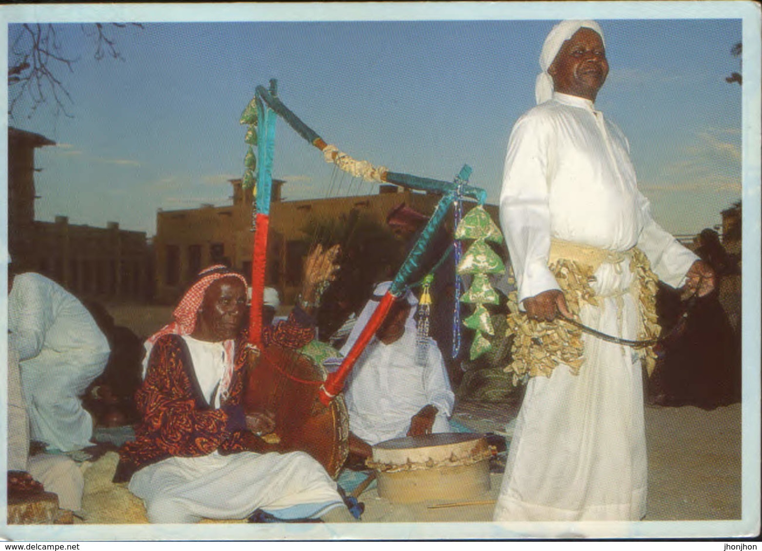 Dubai(UAE) - Postcard Written - A Traditional Musician And Folk Dancer Bringing Heritage Alive - 2/scans - Dubai