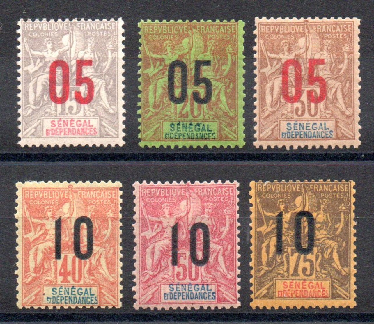 SENEGAL - YT N° 47 à 52 - Neufs * - MH - Cote: 21,00 € - Unused Stamps