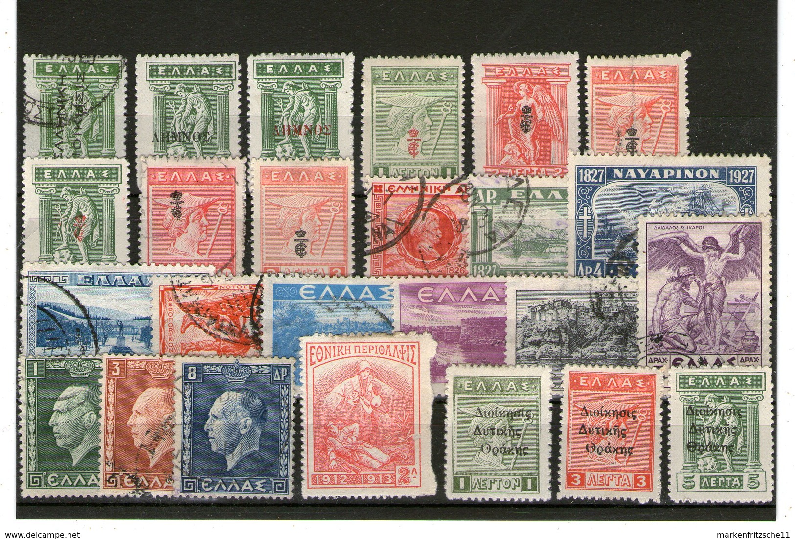 Lot Alte Marken Griechenland - Falz - Gestempelt - Vrac (max 999 Timbres)