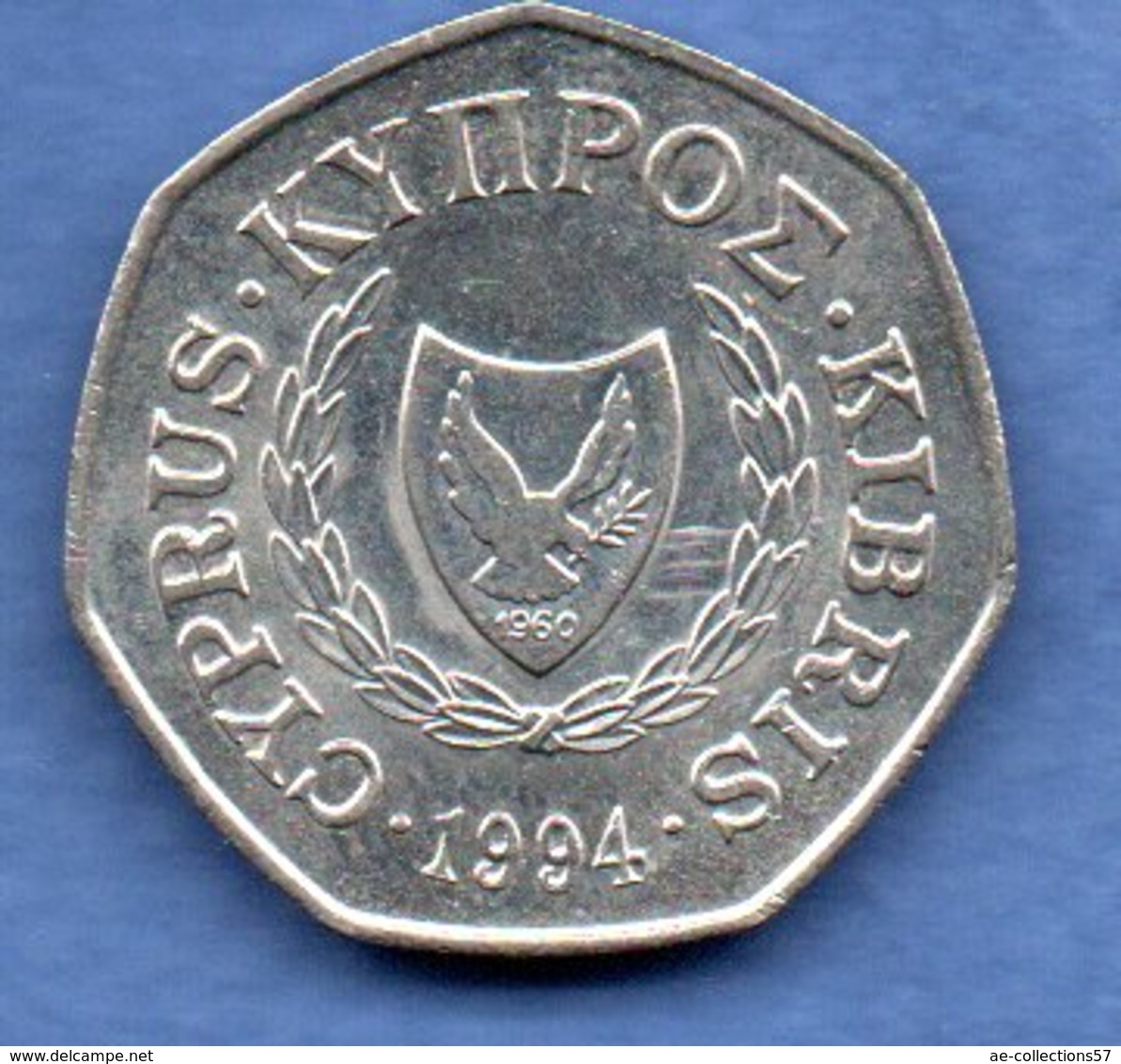 Chypre -  50 Cents 1994  -  Km # 66  - état  SUP - Cyprus