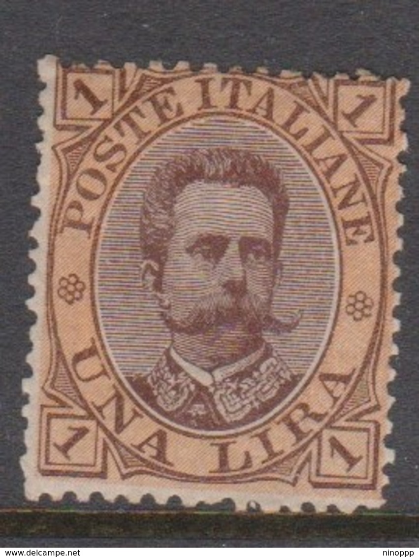 Italy S 48 1889 King Humbert I, 1 Lira Brown And Yellow, Mint Hinged - Mint/hinged