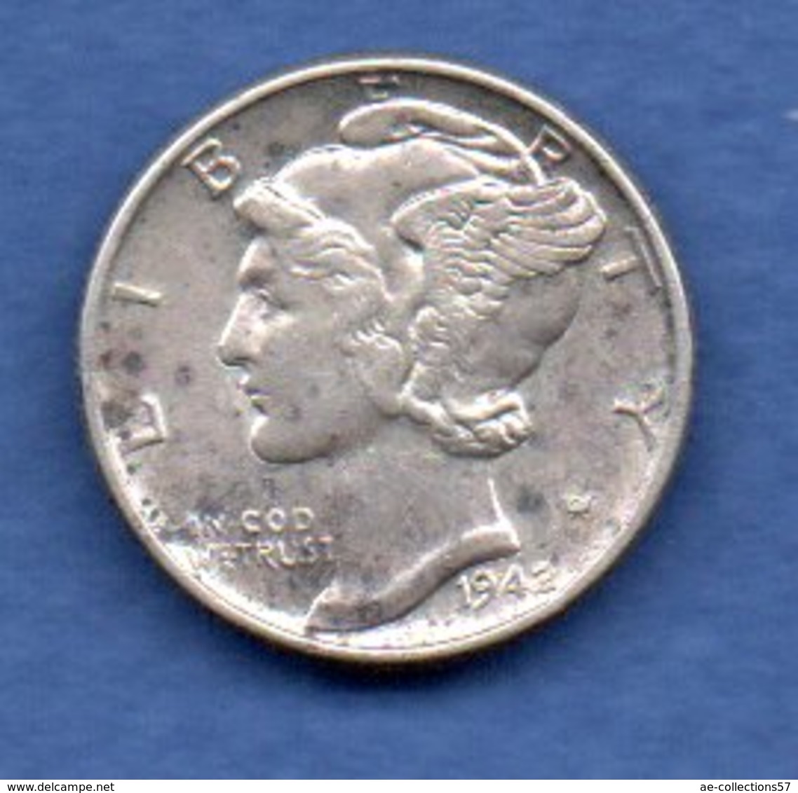 USA -  1 Dime 1942   -  Km # 140  - état  TTB - 1916-1945: Mercury (Mercurio)