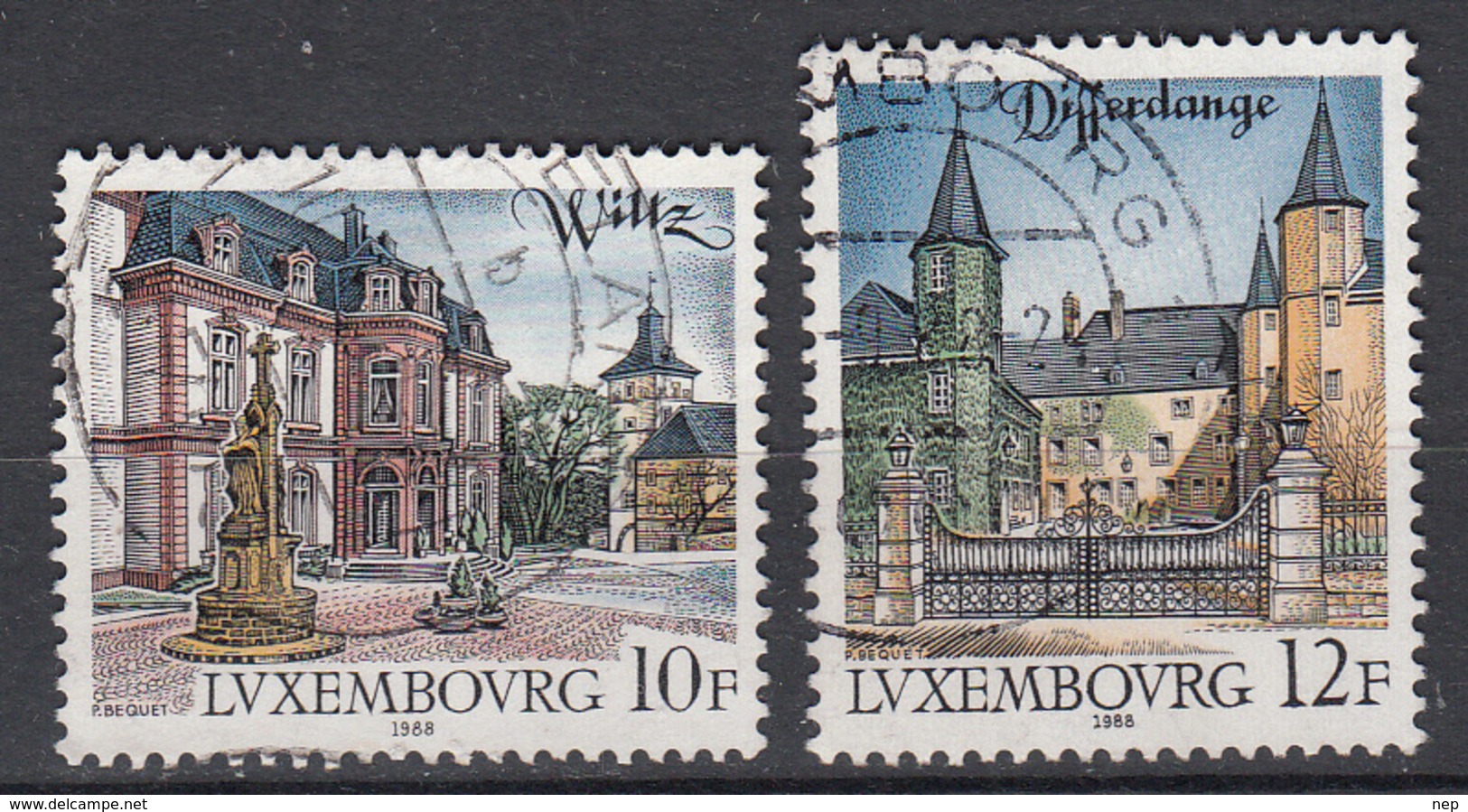 LUXEMBURG - Michel - 1988 - Nr 1201/02 - Gest/Obl/Us - Oblitérés