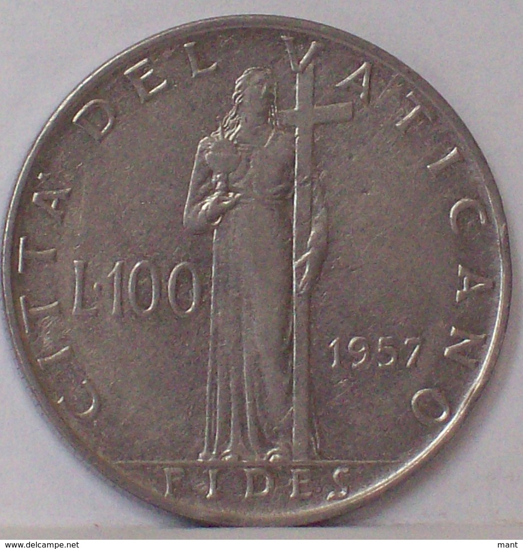 Città Del VATICANO 100 LIRE 1957 - Vaticano