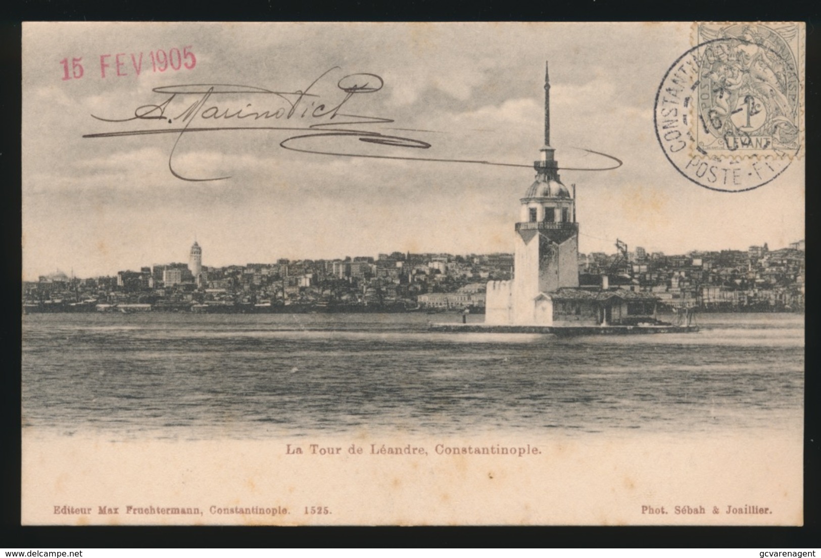 KONSTANTINOPEL -  LA TOUR DE LEANDRE    1905 - Turkije