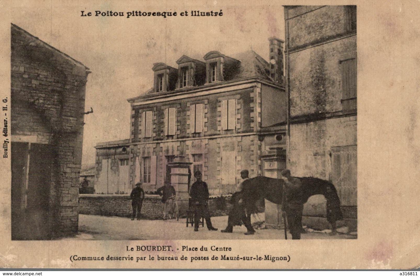 LE BOURDET PLACE DU CENTRE COMMUNE DESSERVIE PAR LE BUREAU DE POSTE DE MAUZE SUR LE MIGNON - Mauze Sur Le Mignon