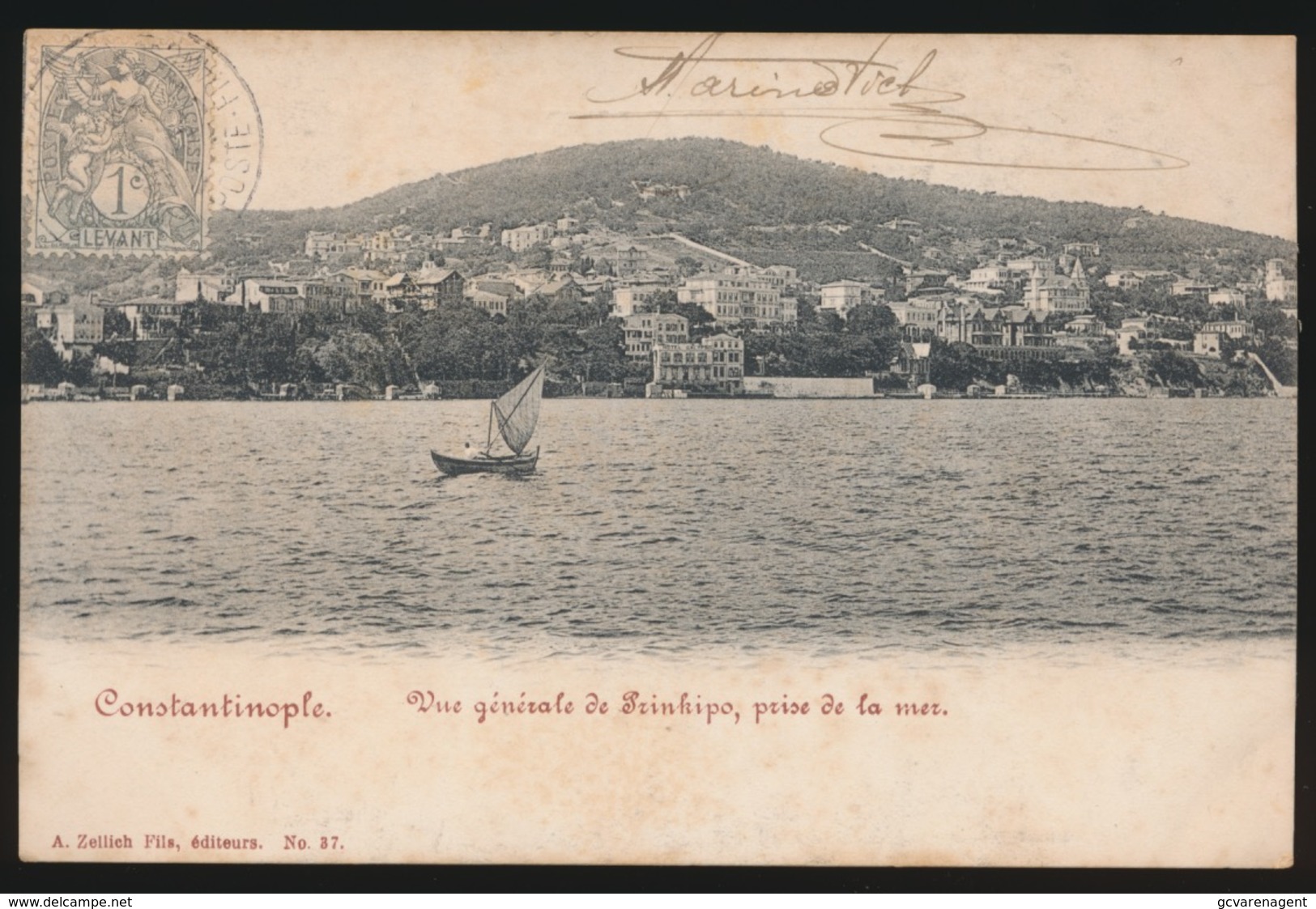 KONSTANTINOPEL -  VUE GENERALE DE PRINKIPO  PRISE DE LA MER    1905 - Türkei