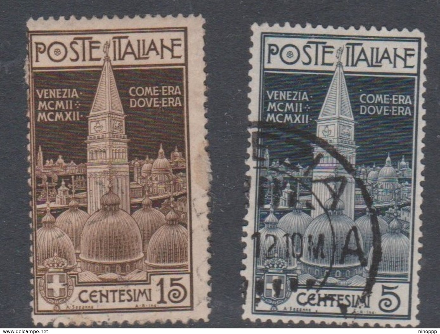 Italy S 97-98 1912 Re-erection Of The Campanile At Venice, Used - Used