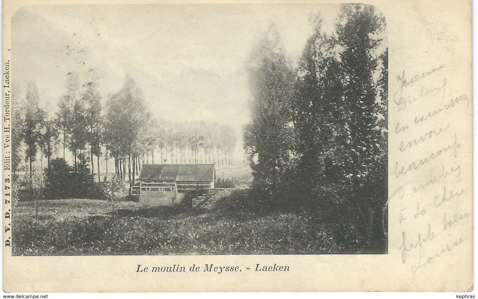 Le Moulin De MEYSSE - LAEKEN - D.V.D. 7173 - Cachet De La Poste 1901 - Laeken