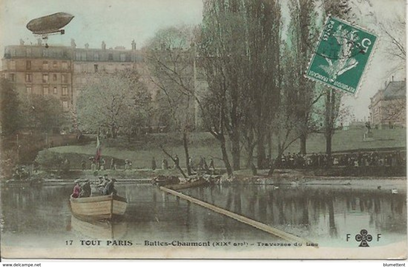 CPA - TOUT PARIS 17 - Traversée Du Lac Buttes-Chaumont (XIXème Arrt) Editeur FLEURY - Paris (19)