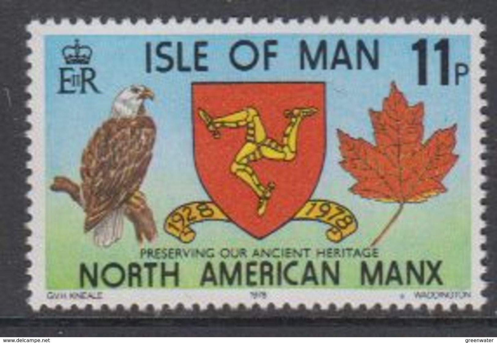 Isle Of Man 1978 North American Manx 1v ** Mnh (42926C) - Man (Eiland)