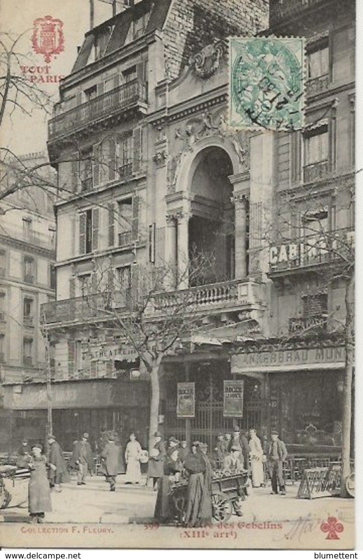CPA TOUT PARIS 599 - Théâtre Des Gobelins (XIIIème Arrt) Editeur FLEURY - Paris (13)