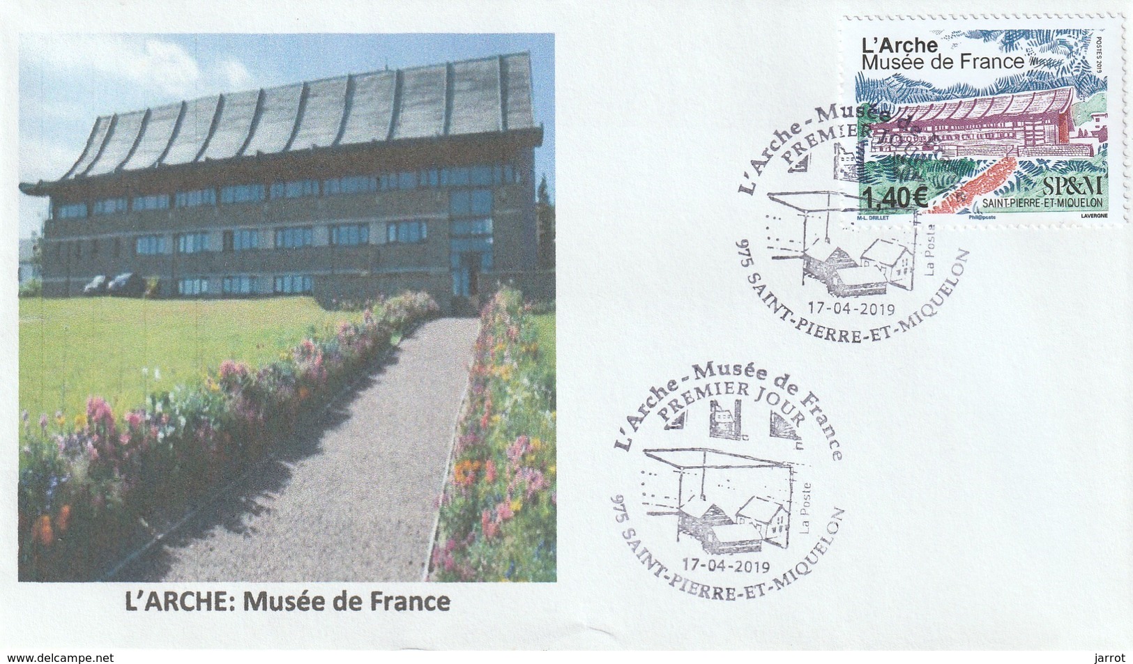 2019 FDC L' ARCHE Musée De France 17 Avril 2019 - FDC