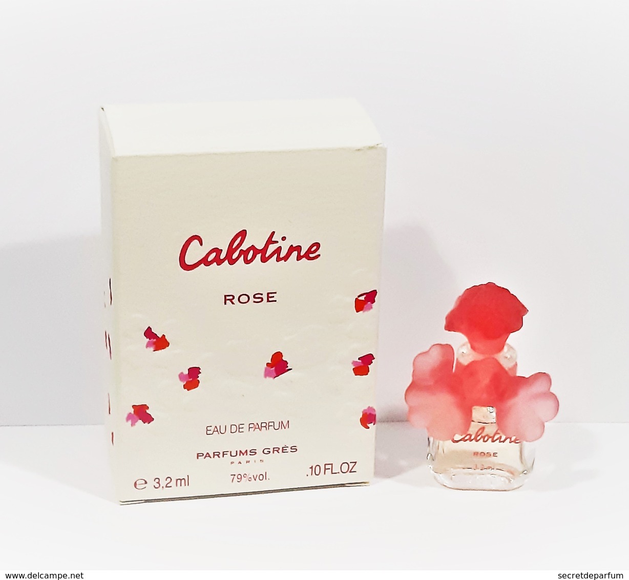 Miniatures De Parfum     CABOTINE  ROSE   De  GRÈS   EDP    3.2  Ml +  Boite - Miniatures Femmes (avec Boite)