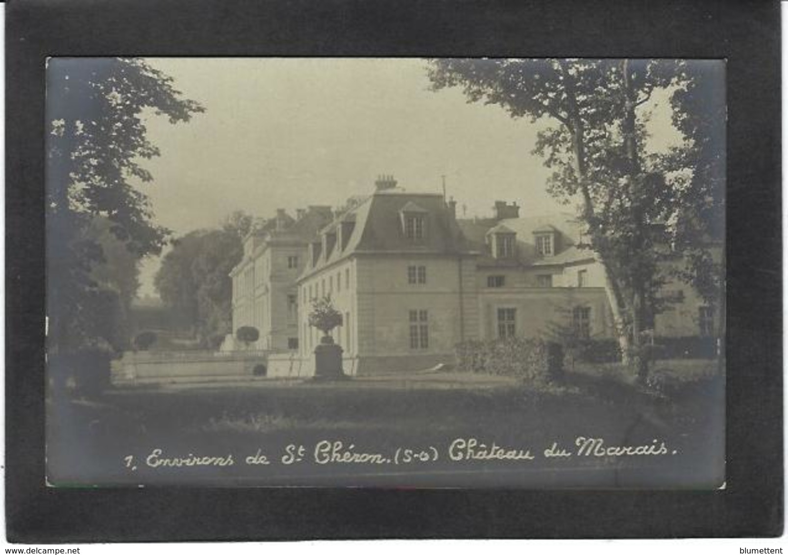 CPA Essonne 91 Saint Chéron Chateau Du Marais Carte Photo RPPC Non Circulé - Saint Cheron