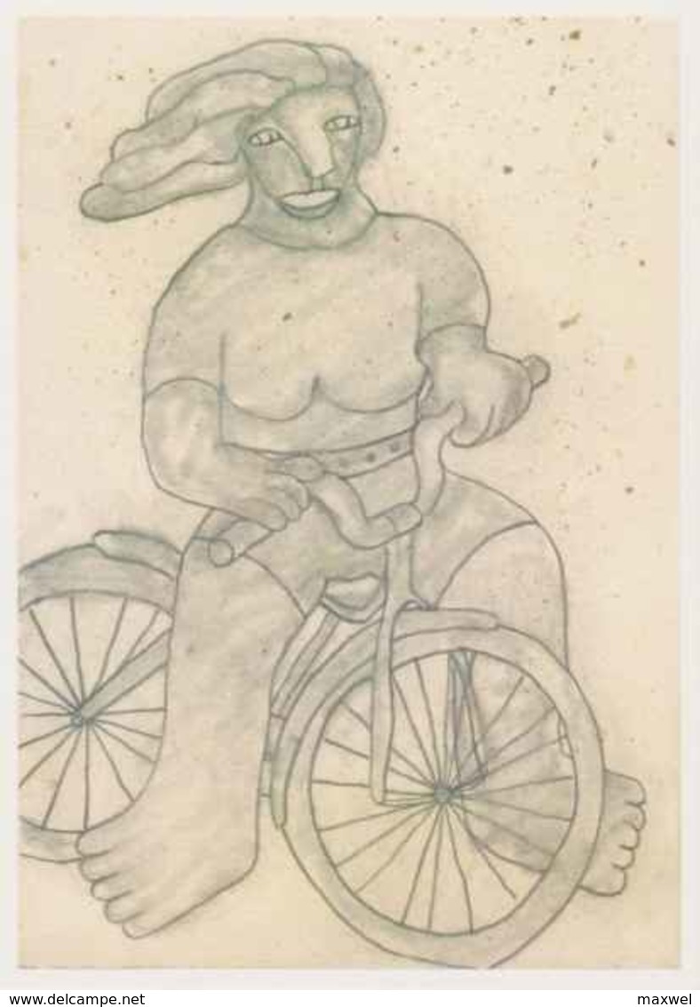 Cpm 1741/194 ERGON - Femme à Bicyclette - Vélo - Cyclisme - Bicycle - Illustrateurs - Illustrateur - Ergon