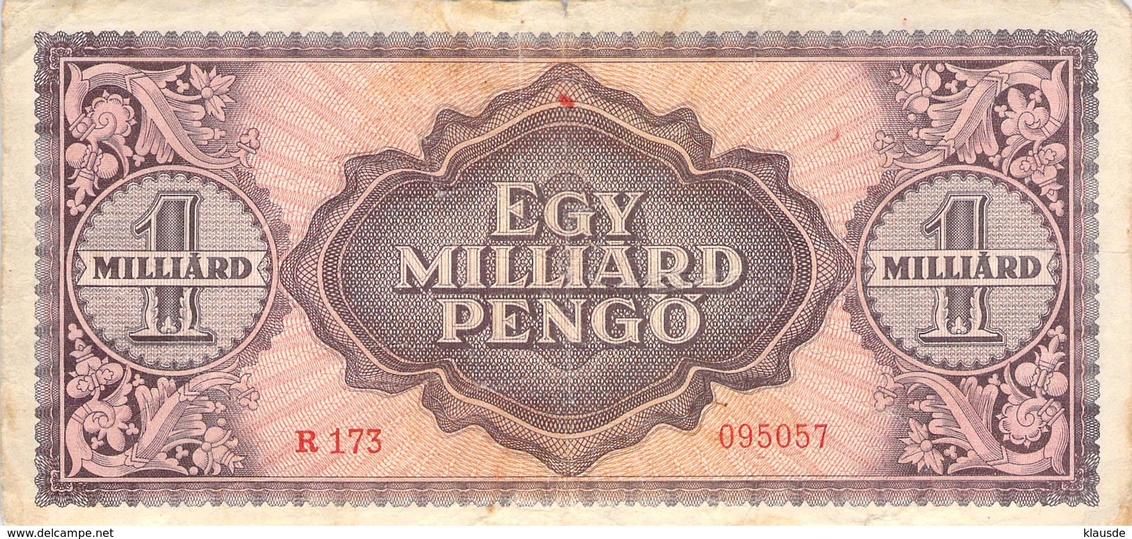 1 Milliarde Pengö Ungarn 1946 VF/F (III) - Hungary