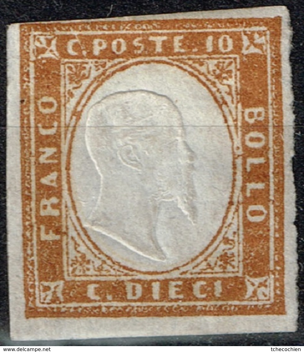 Italie - Sardaigne - 1855 - Y&T N° 11* Neuf Avec Trace De Charnière - Sardaigne