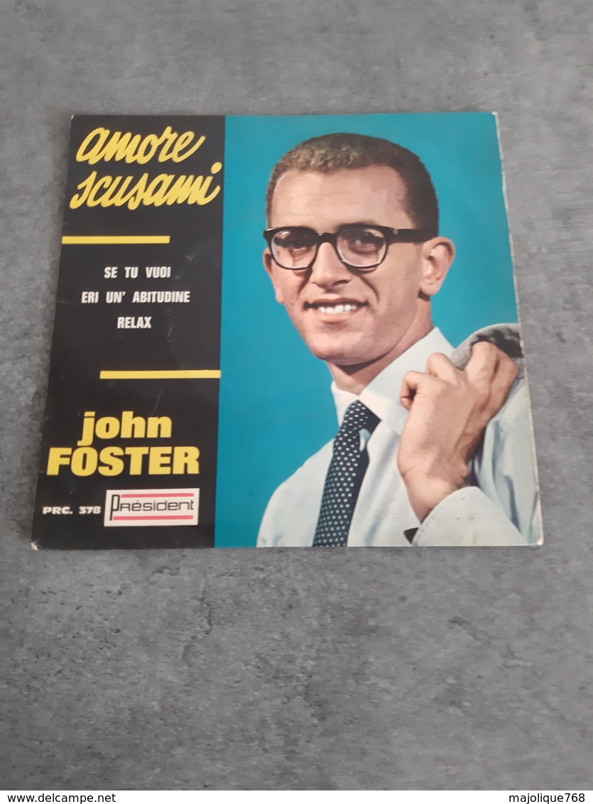 Disque De John Foster - Amore Scusami - Président PRC. 378 - 1964 - - Other - Italian Music