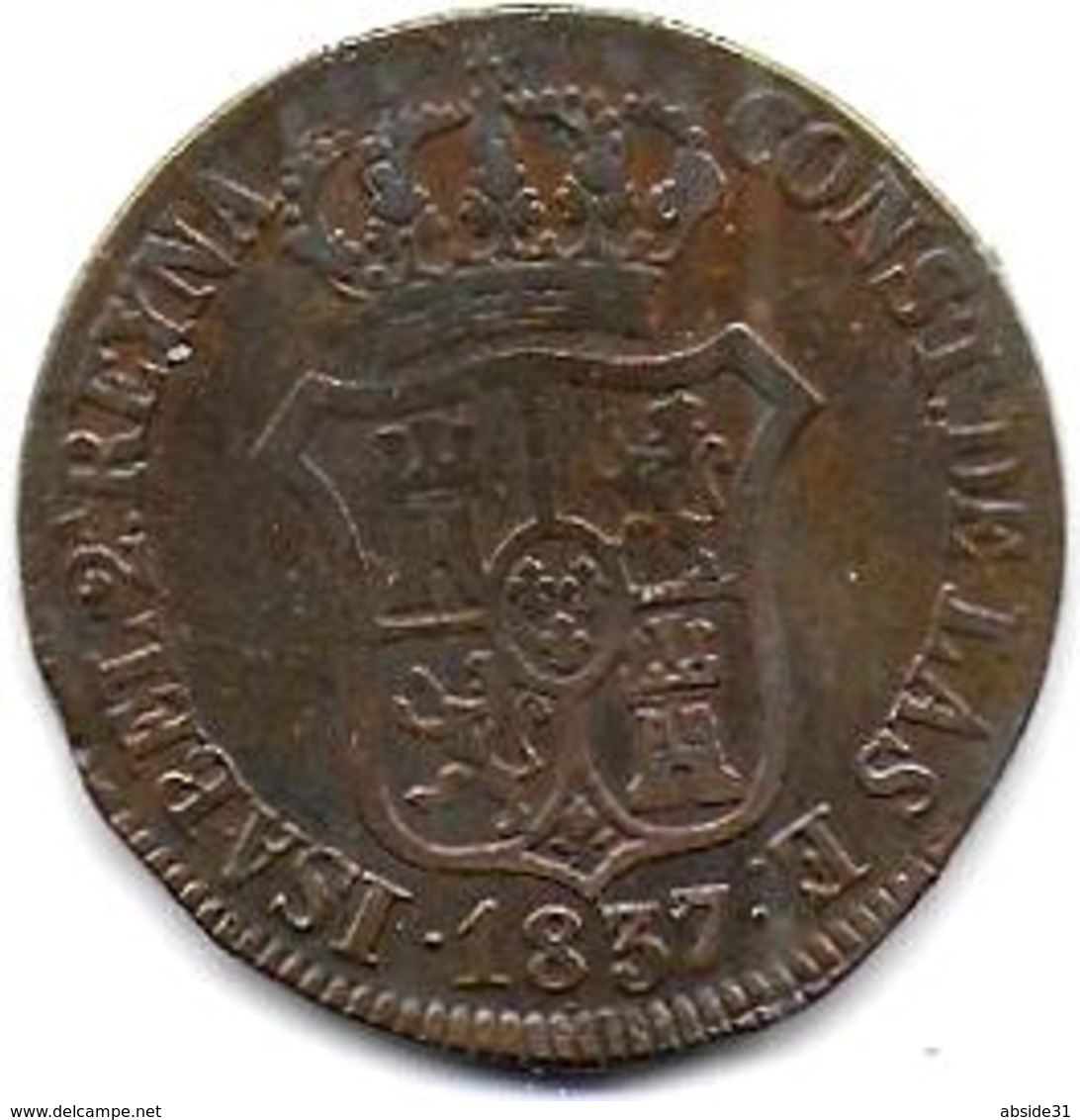 ESPAGNE - CATALUNA - 6 Cuartos   1837 - Monedas Provinciales