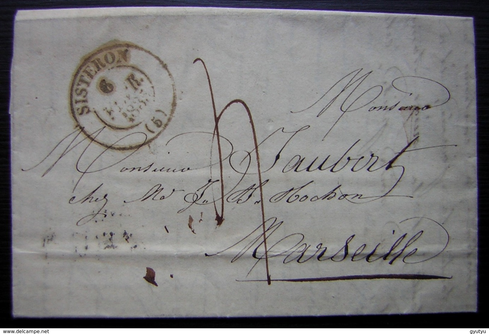 Sisteron 1835 Lettre Pour Marseille - 1801-1848: Précurseurs XIX