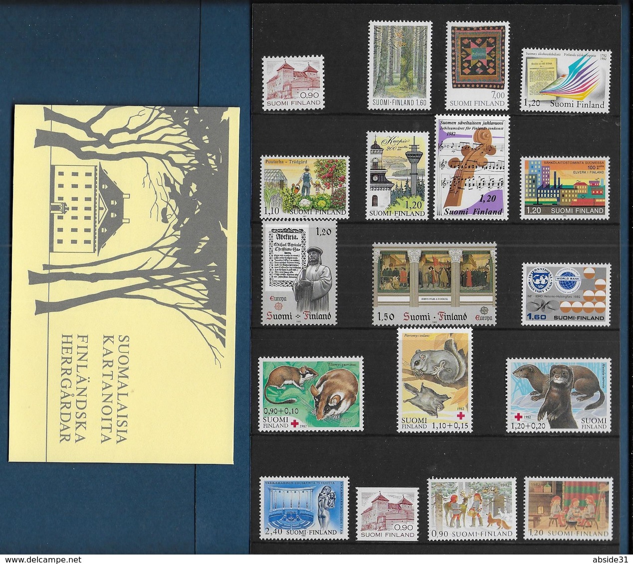 FINLANDE - Année 1982  - 18 Timbres ** Et 1 Carnet - Full Years