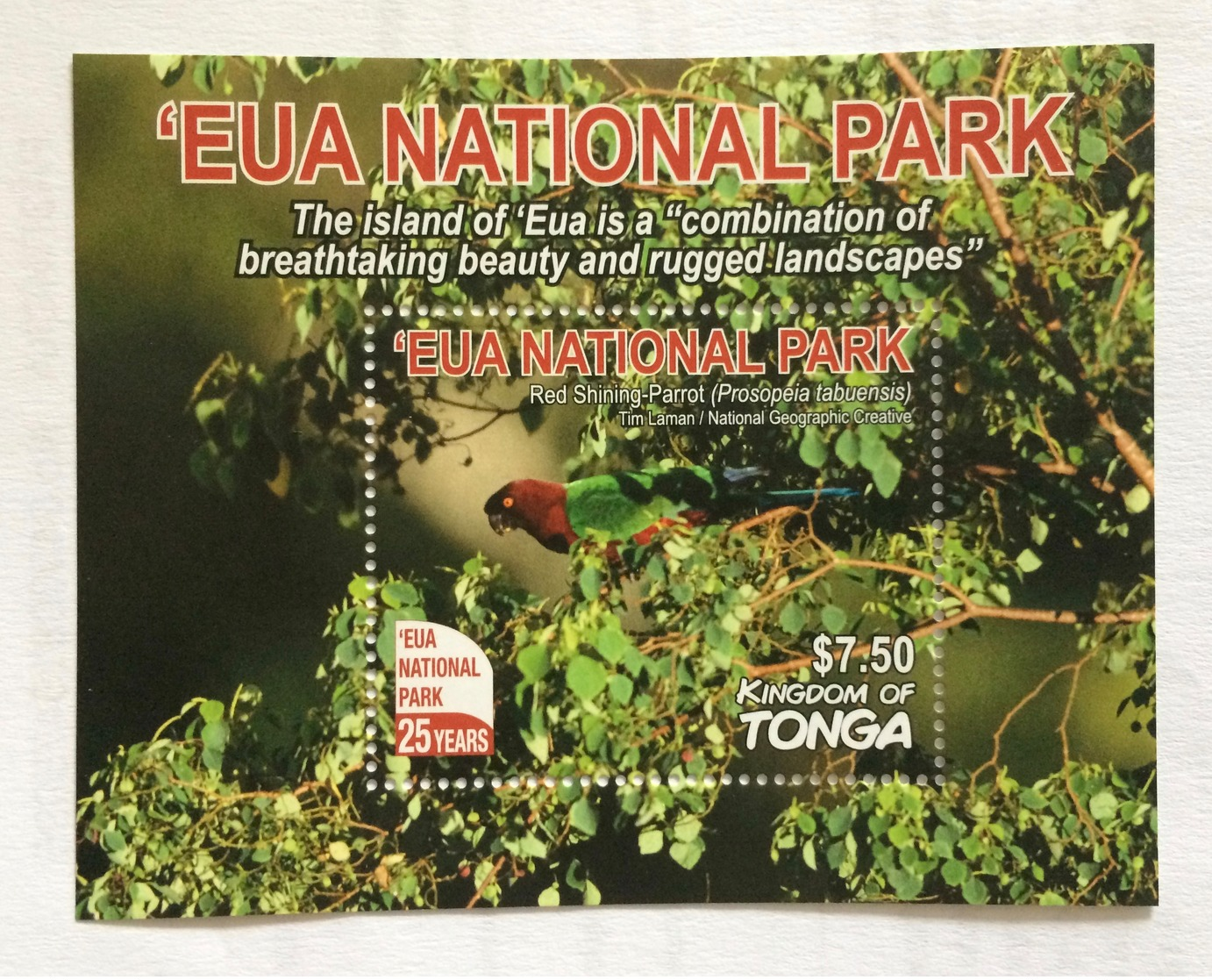 Tonga 2017; Fauna, EUA National Park, Birds, Parrots; MNH** VF; Scarce!! - Papageien
