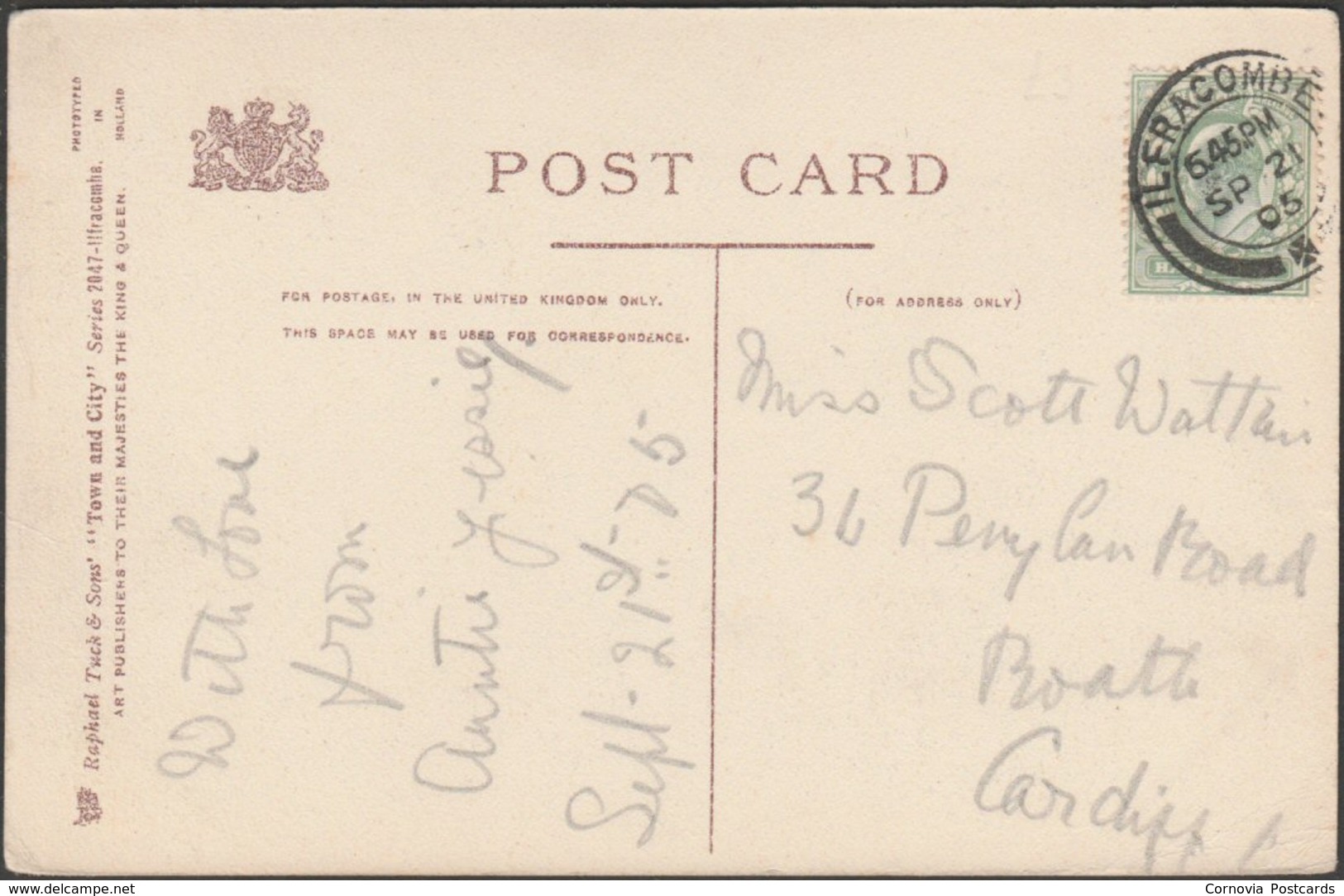 The Granville, Ilfracombe, Devon, 1905 - Tuck's Postcard - Ilfracombe