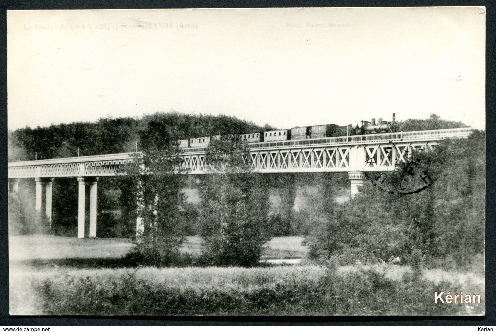 Ancienne Reproduction D'une CPA - Près Mirande - Viaduc De Laas - Voir 2 Scans - Mirande