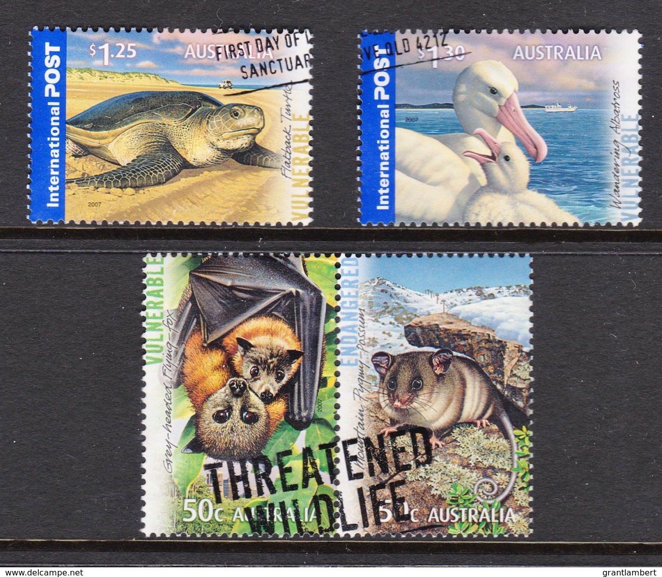 Australia 2007 Threatened Wildlife Set Of 4 Used - Used Stamps