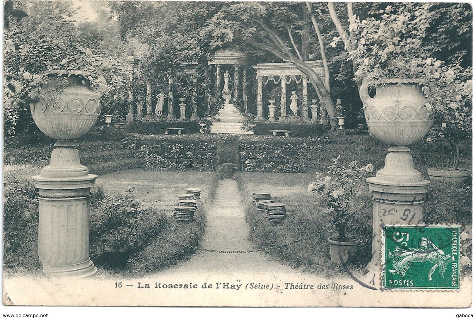 B4355 France Postcard 1909 Natuer Flower Rose Postal Used - Fiori