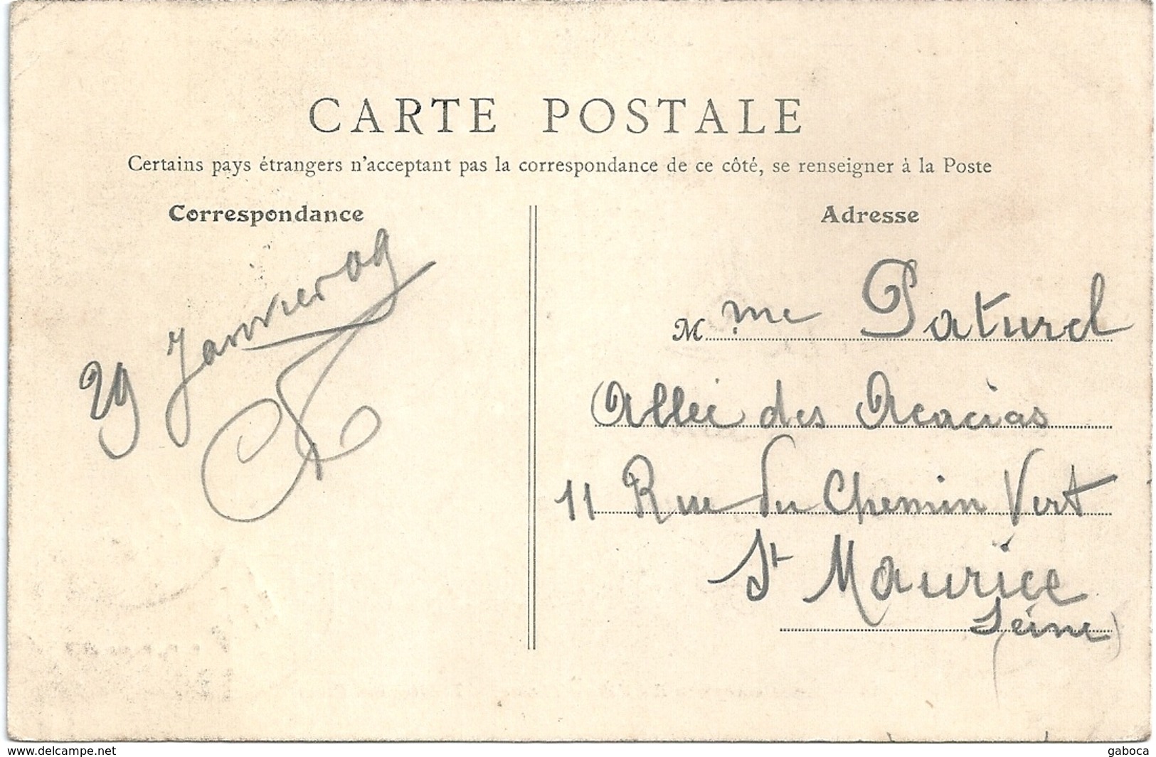 B4355 France Postcard 1909 Natuer Flower Rose Postal Used - Bloemen