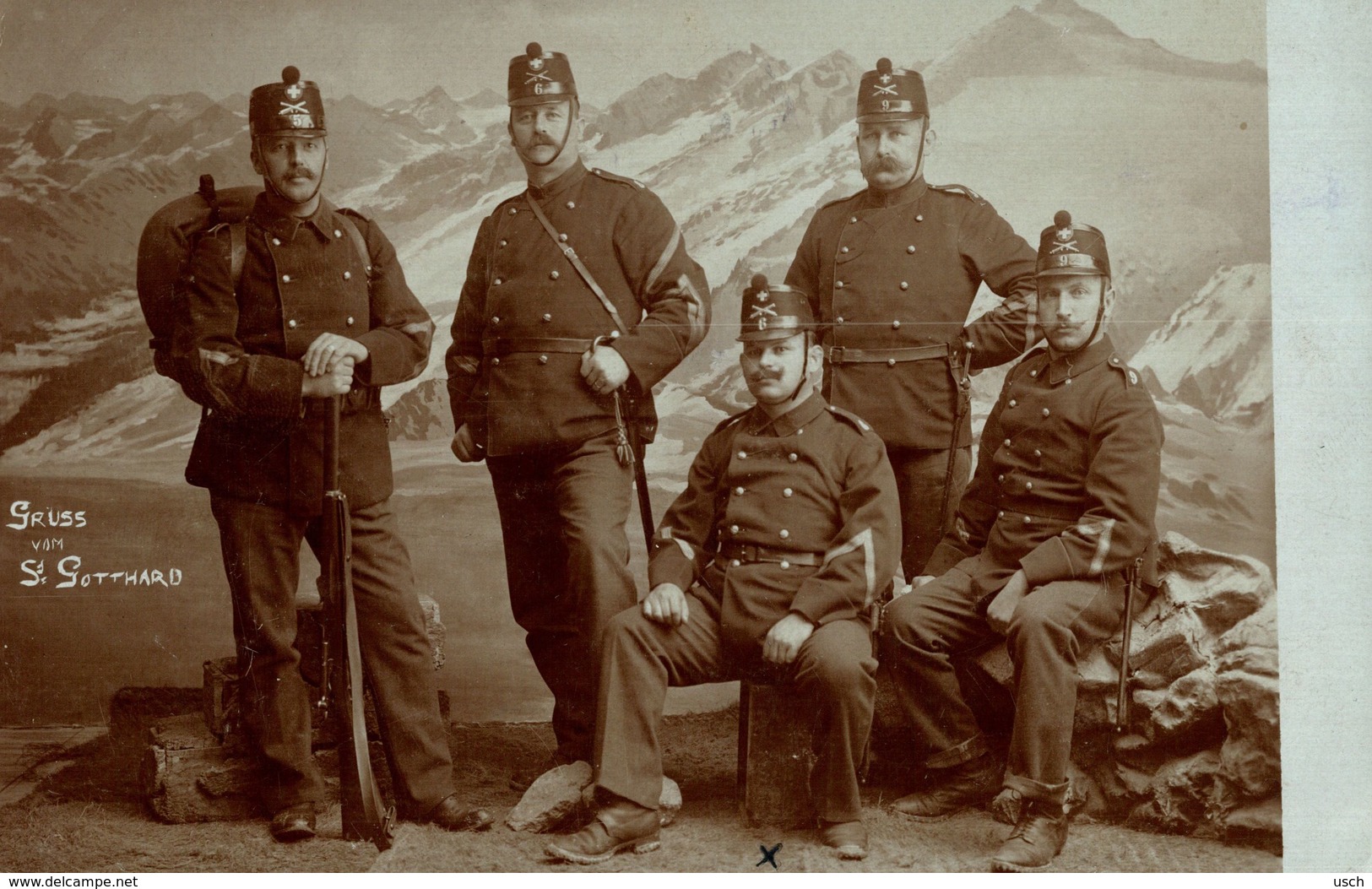 UR - ST. GOTTHARD, Gruss Vom St. Gotthard, Soldaten, FOTO-KARTE - 1913 - Sonstige & Ohne Zuordnung
