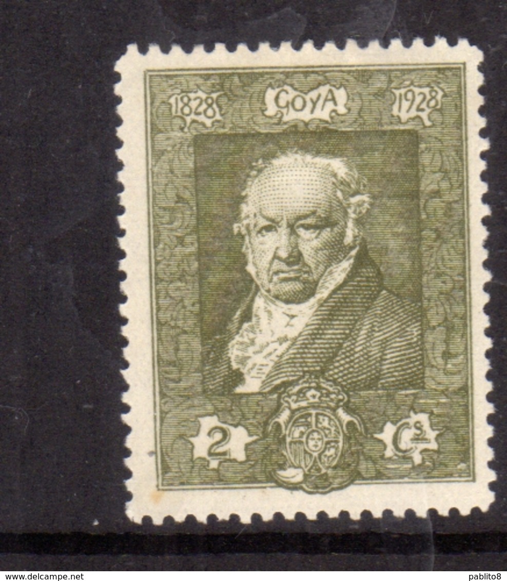 SPAIN ESPAÑA SPAGNA 1930 FRANCISCO GOYA CENT. 2c MLH - Nuovi