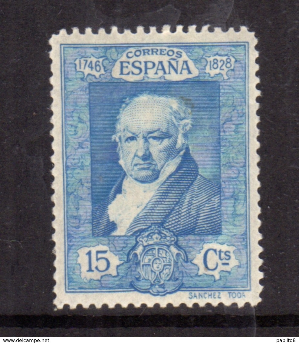 SPAIN ESPAÑA SPAGNA 1930 FRANCISCO GOYA CENT. 15c MLH - Nuovi