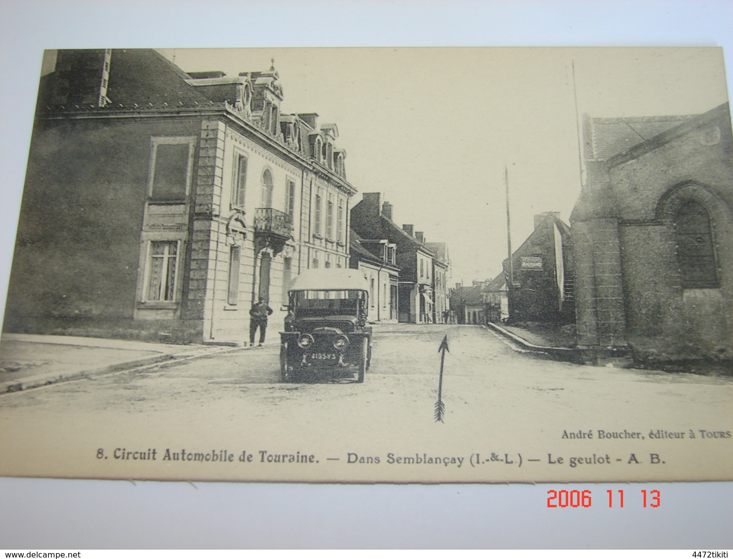 C.P.A.- Semblançay (37) - Circuit Automobile De Touraine - Le Geulot - 1910 - SUP (BO 19) - Semblançay