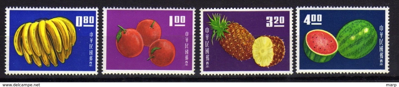 Taiwan Fruit Set 1964 Mnh. - Unused Stamps