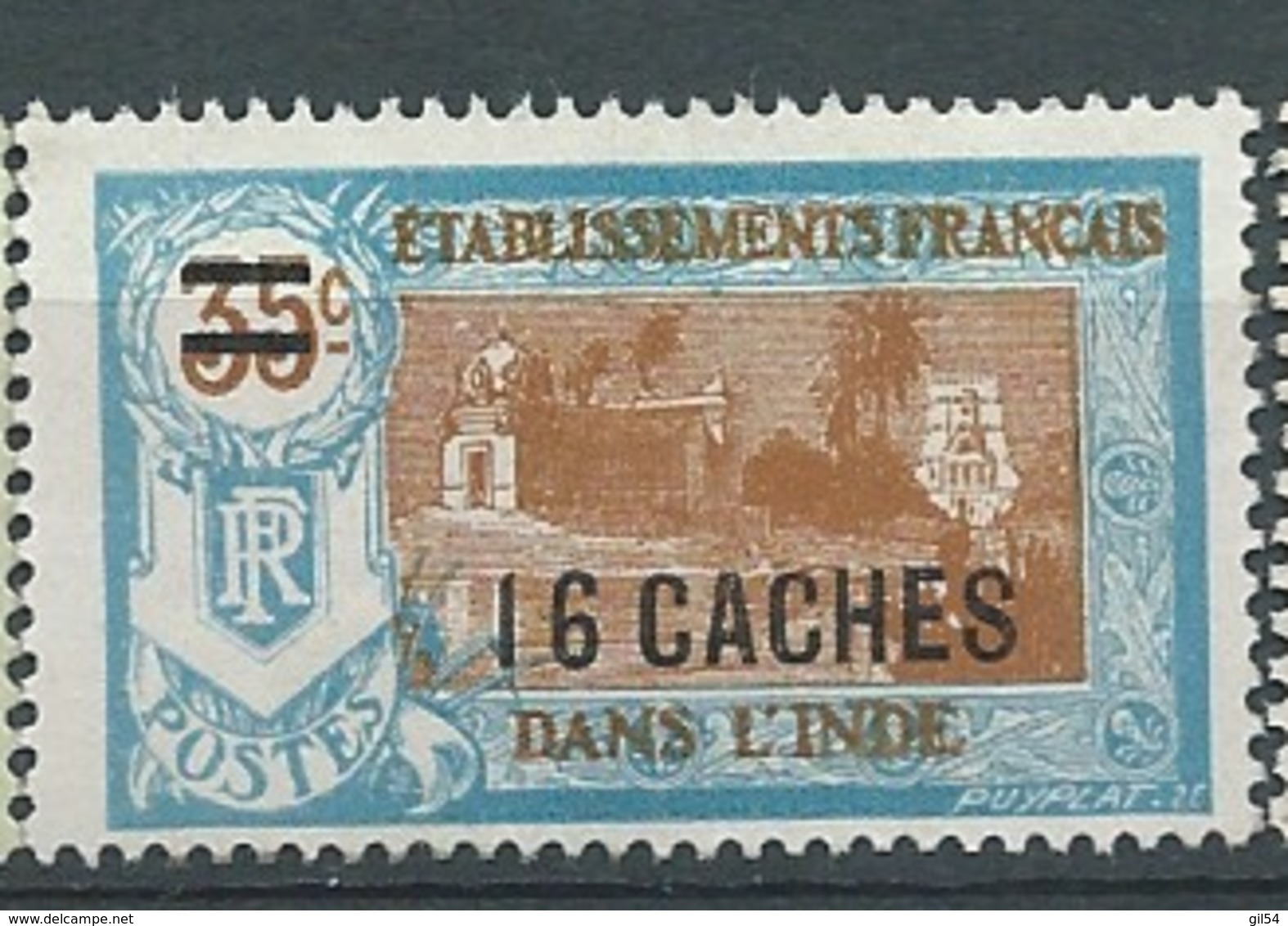 Inde Française     - Yvert N°   82  (*)    -  Bce 20919 - Neufs