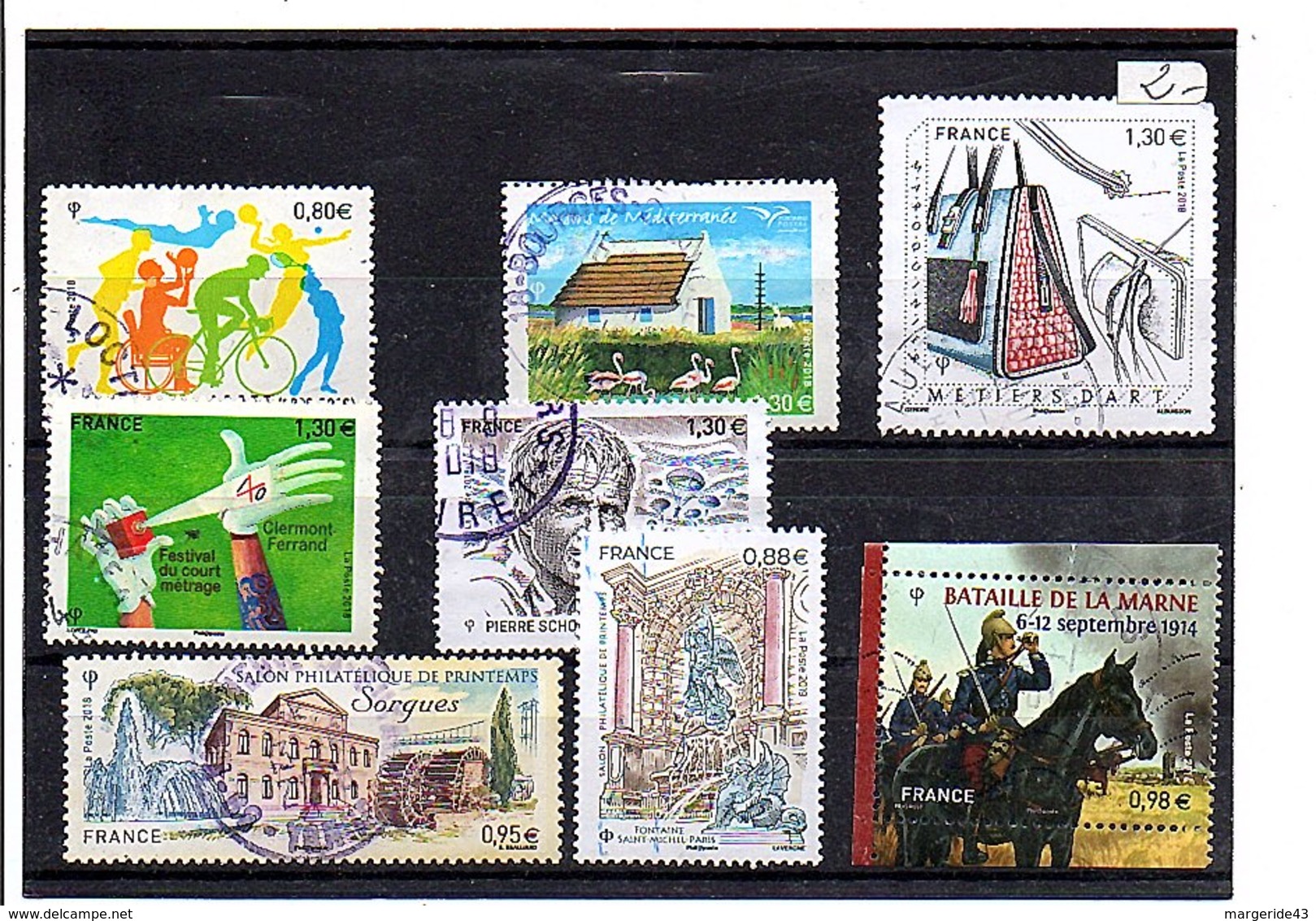 FRANCE LOT DE TIMBRES RECENTS OBLITERES - 2010-.. Matasellados