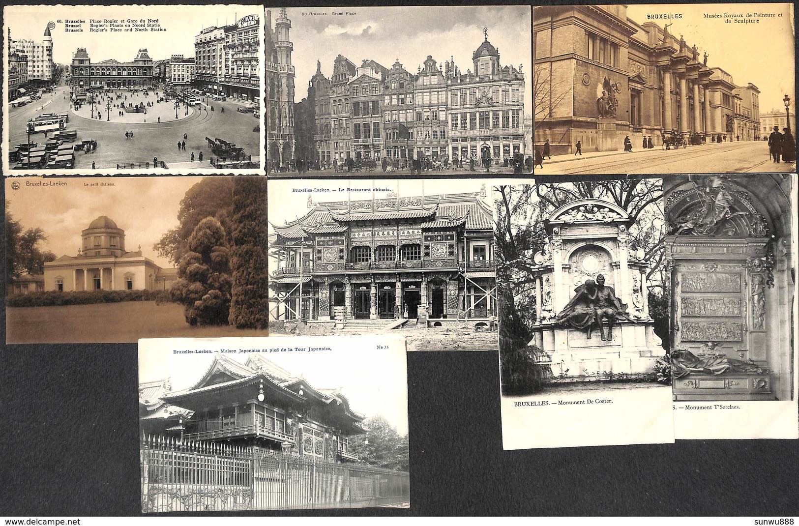 Bruxelles - Lot Sélection 21 Cartes (animée Tram Cohn-Donnay SBP Vanderauwera... - Autres & Non Classés