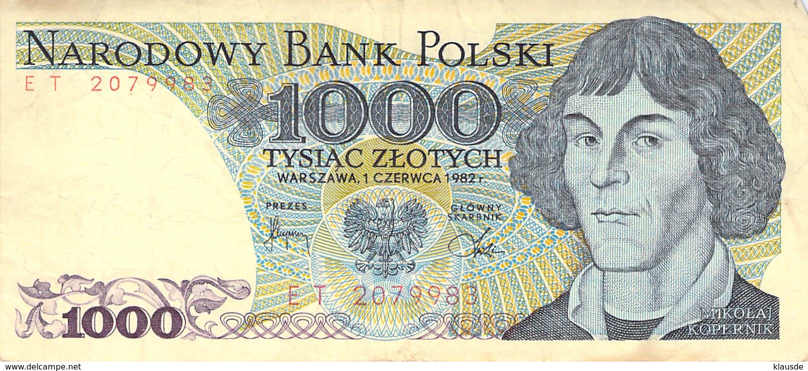 1000 Zloty Polen VF/F (III) 1982 - Polen