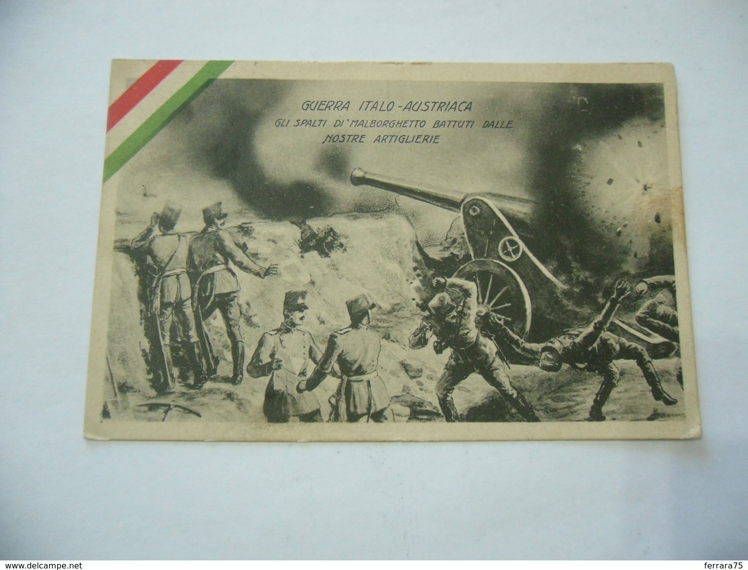 WW1 CARTOLINA PROPAGANDA GUERRA ITALO AUSTRIACA MALBORGHETTO VIAGGIATA VARALLO POMBIA - Guerra 1914-18