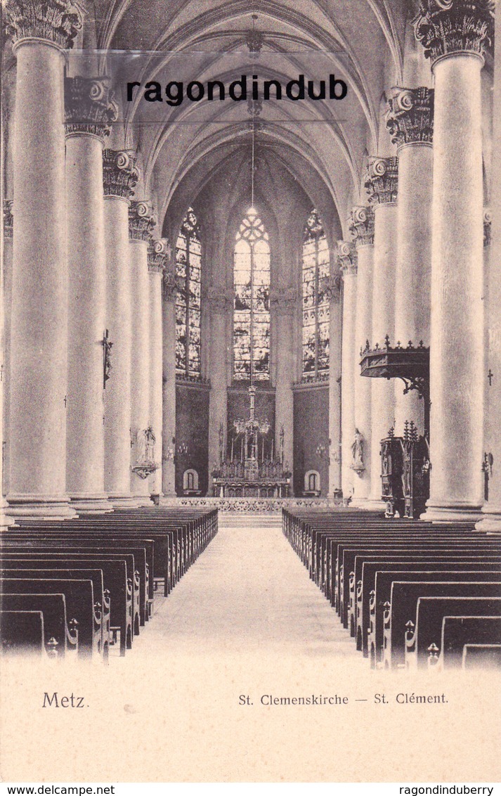 CPA - 57 - METZ - St. Clémenskirche - St Clément - Ed NELS N° 277 Série 104 - Très Bel état Tirage Ancien - Metz