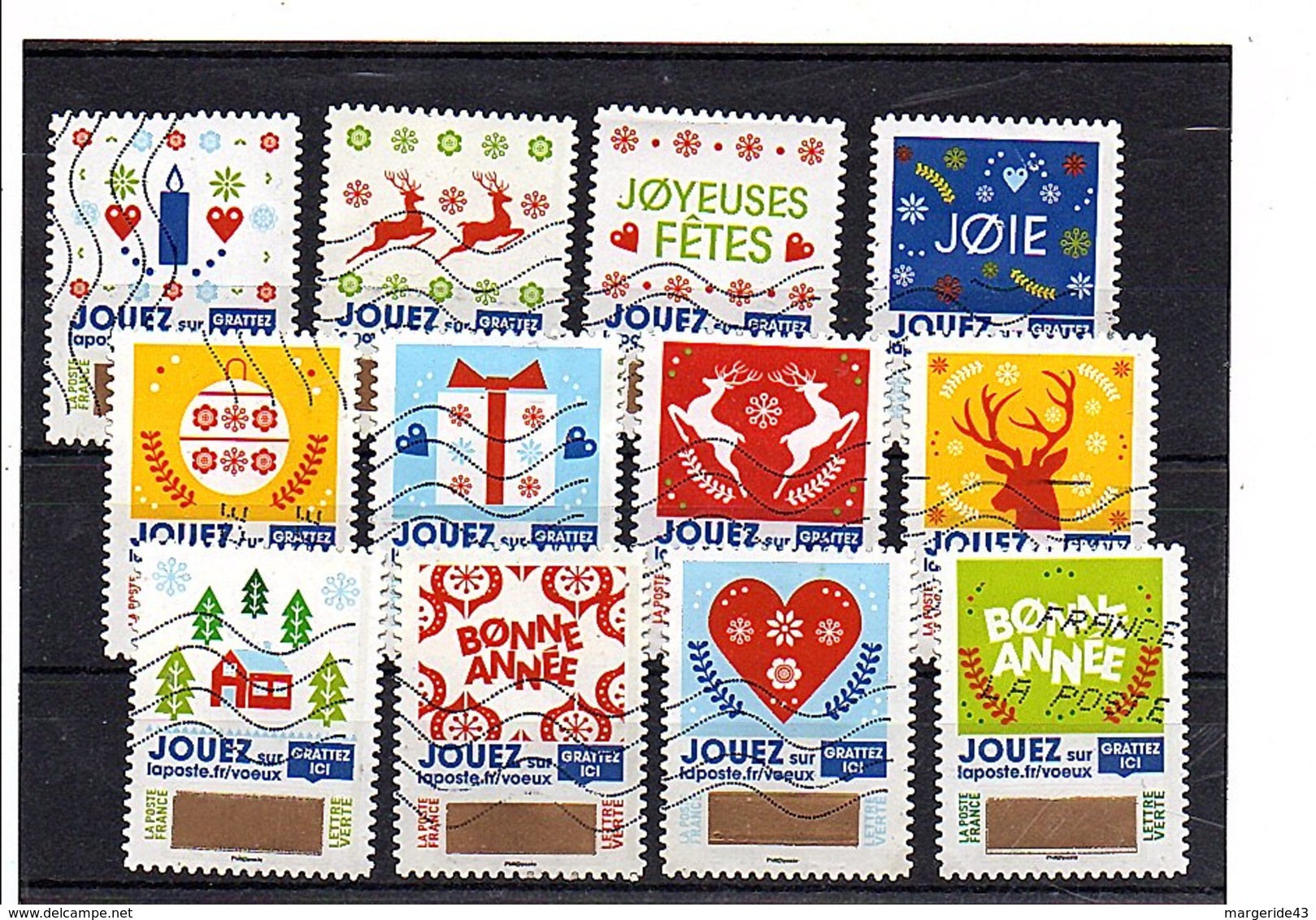 FRANCE TIMBRES A GRATTER OBLITEREE - Other & Unclassified