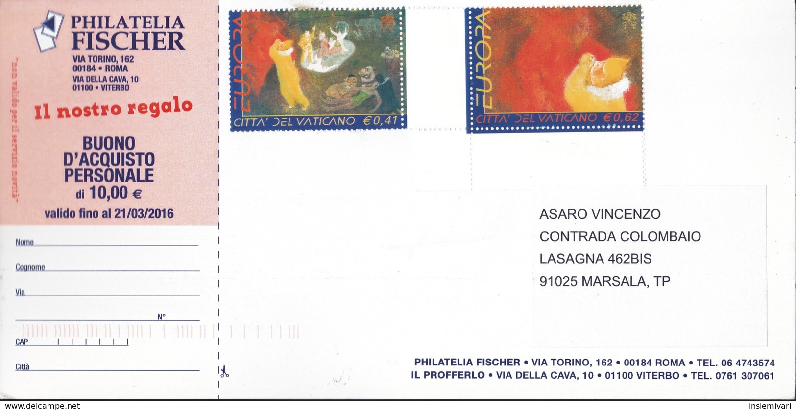 2002 VATICANO - SERIE EUROPA:IL CIRCO . - Lettres & Documents