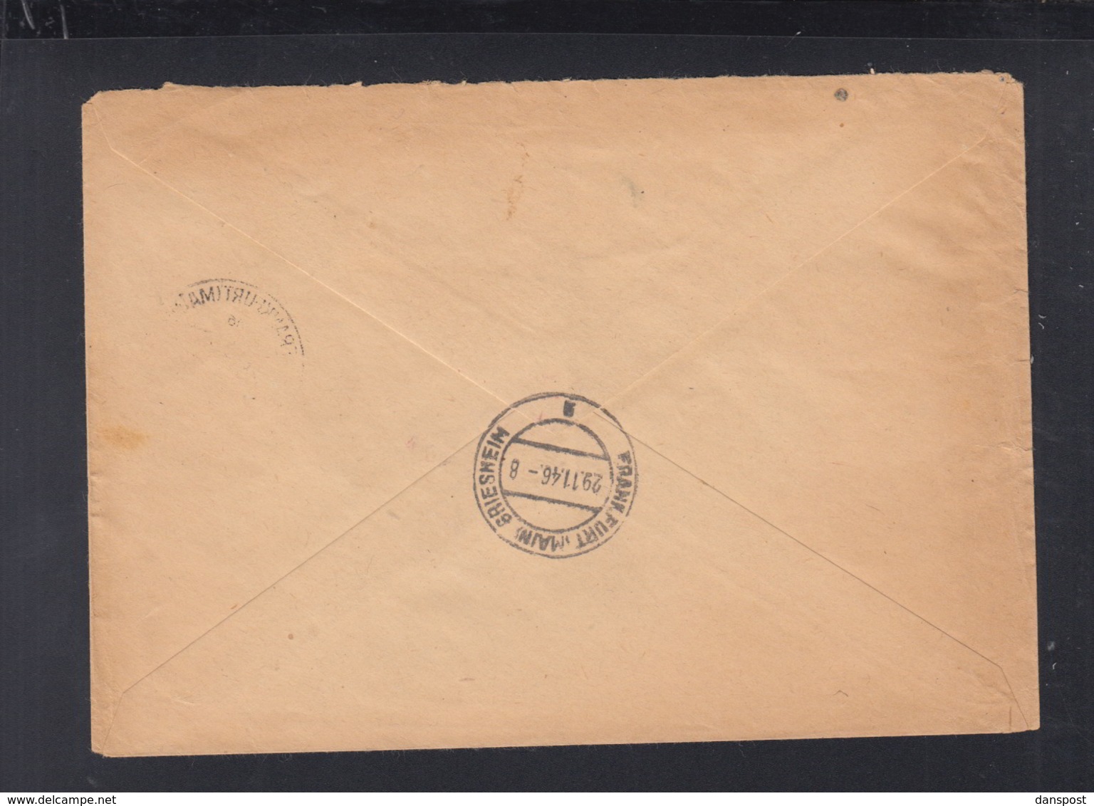 Alliierte Besetzung Wertbrief Frankfurt Am Main 1946 Postsache - Other & Unclassified