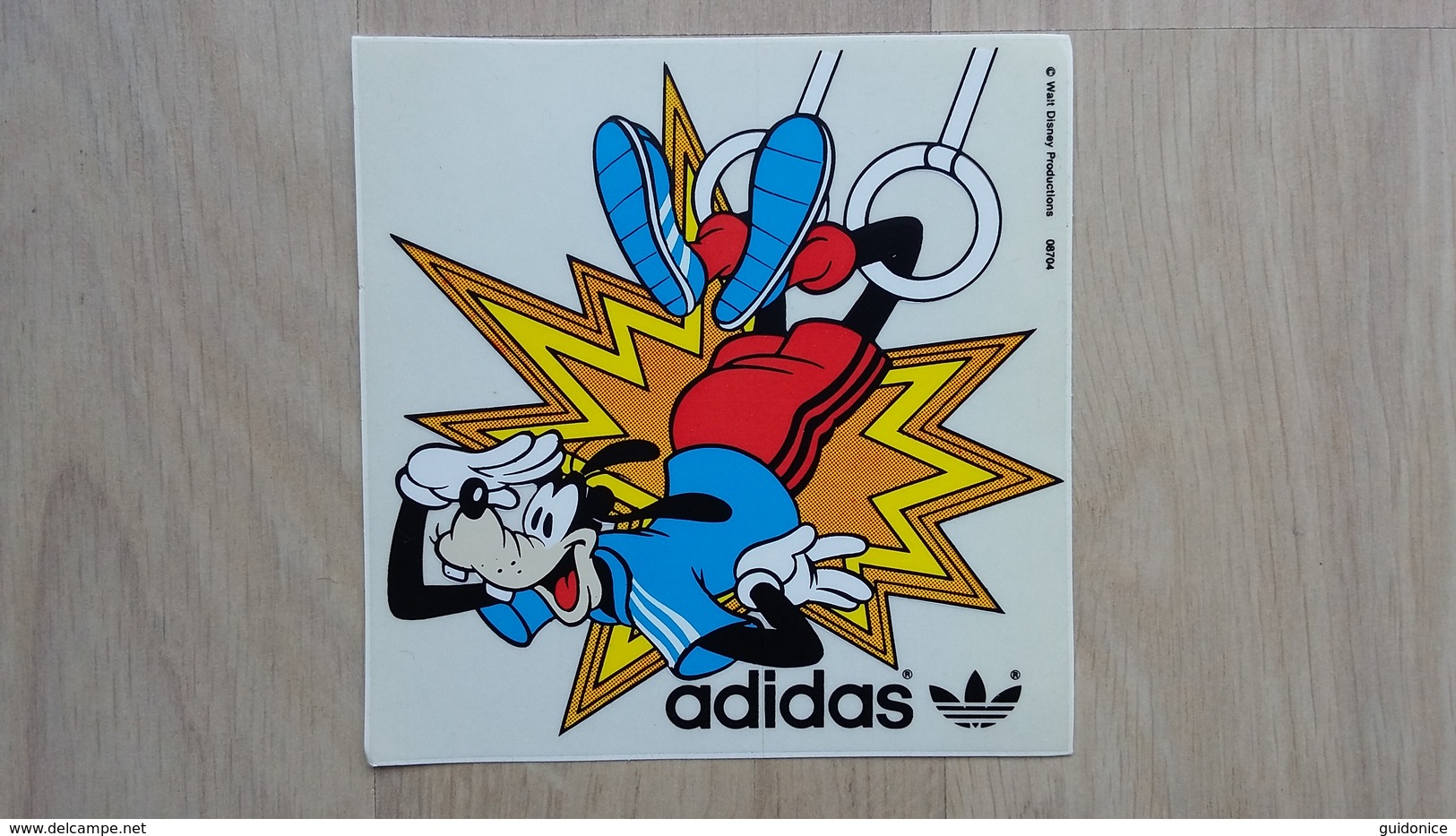 Adidas-Aufkleber Mit Goofy Von Walt Disney - Aufkleber